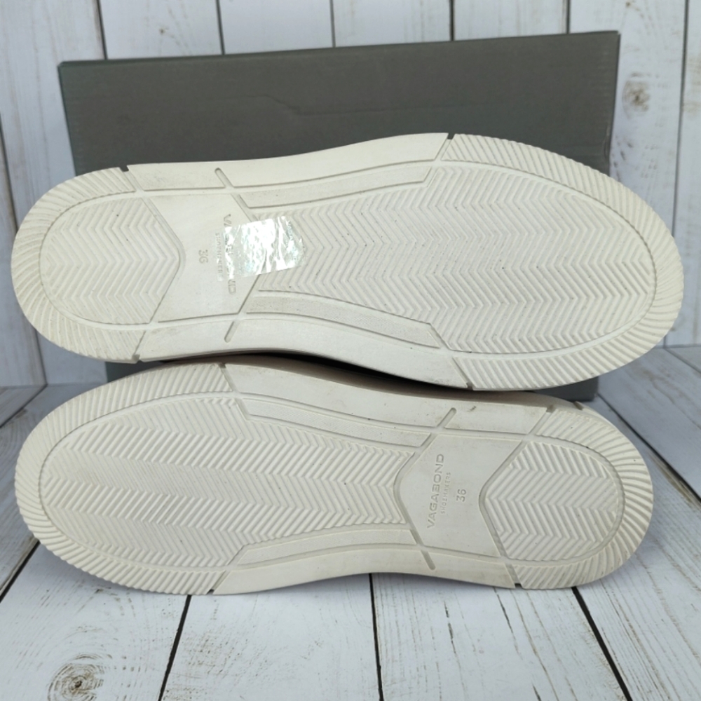 Vagabond Judy Black Leather Platform Sneakers - Picture 8 of 13